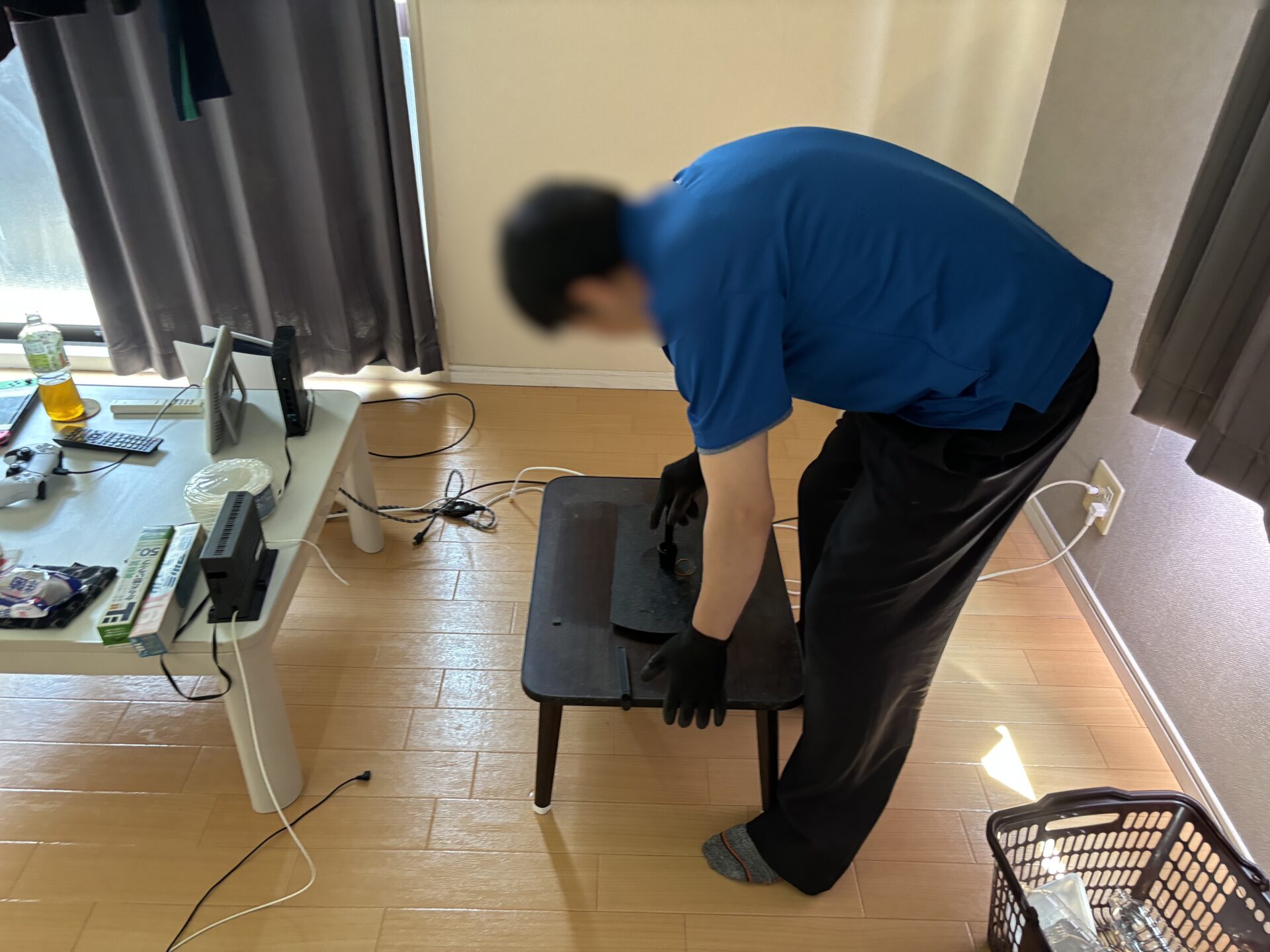 「1DKのアパートのお部屋から棚などを回収しました」作業写真